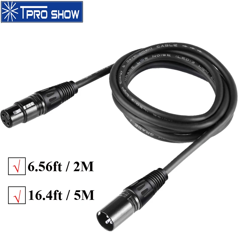 Кабель 5 метров Dmx 3Pin Xlr металлические разъемы 512 сигнальный провод DJ оборудование