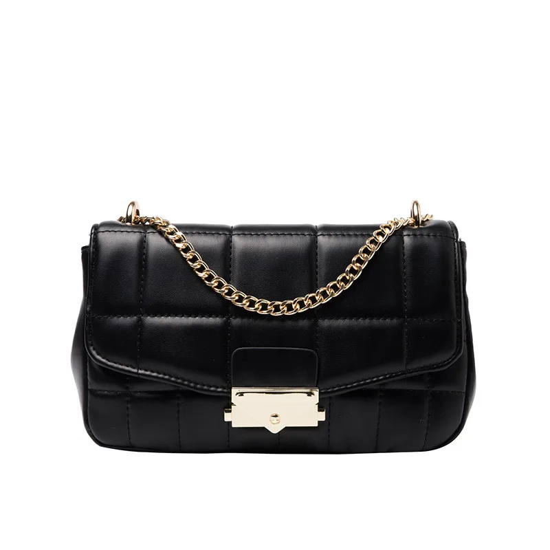 

High-level Sense Chain Small Bag Women's 2020 Autumn and Winter New Trendy Sloping Bag One-shoulder Small Square Bag
