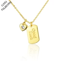 new arrival fashion hot sale trendy gold plated diamond key necklace for women high quality heart lock pendant jewelry gift