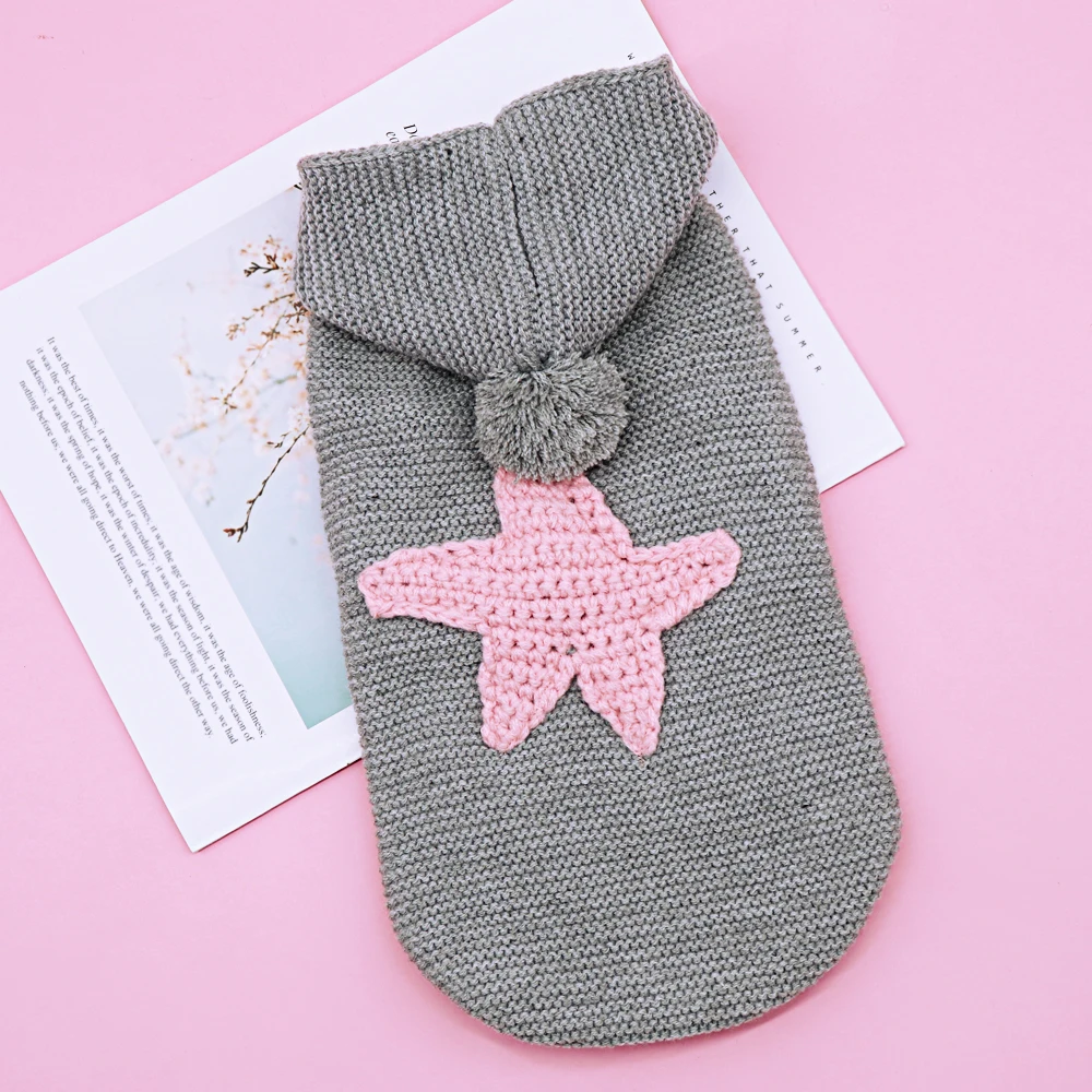 Light Gray Теплая одежда для домашних животных, котов зима кошка курта для собак домашних животных свитер со щенком толстовки для малых и средних собак кошки Чихуахуа Одежда для йоркширских терьеров - Цвет: Light Gray