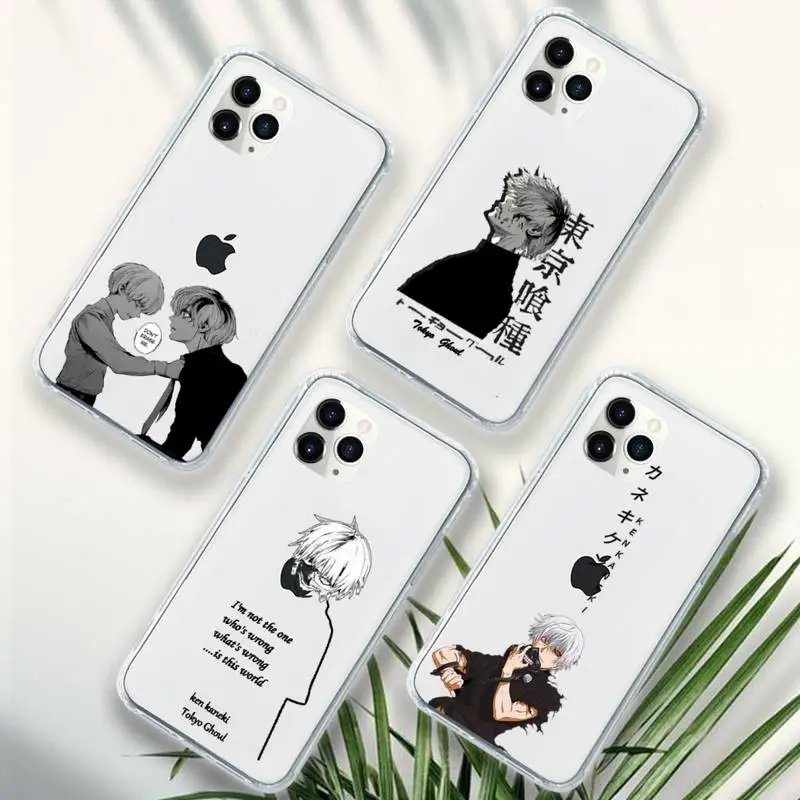

anime Tokyo Ghoul Japan Phone Case Transparent soft For iphone 12 11 13 7 8 6 s plus x xs xr pro max mini