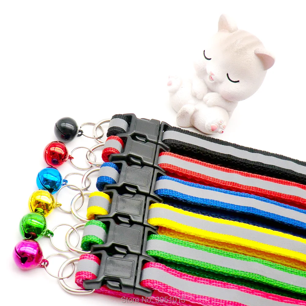 Оптовая продажа 100 шт. Безопасность Светоотражающие Регулируемый ошейник для