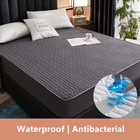 Стеганая Водонепроницаемая наматрасная простыня с тиснением, Стильный чехол для матраса, не наволочка, больше цветов