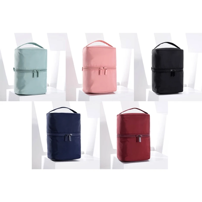 

Large Makeup Bag Portable Cosmetic Pouch Travel Organizer Toiletry Storage Cosmetics Barrel Bags for Women Men