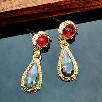 dangle woman earrings jewelry cut ear studs fashion pear