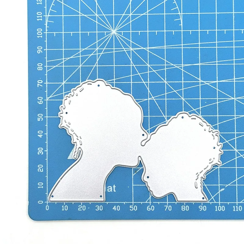 

Mother Son Metal Cutting Dies Mother Kissing Child Dies Scrapbooking Album Card Making Embossing Stencil Decor Cutting Dies
