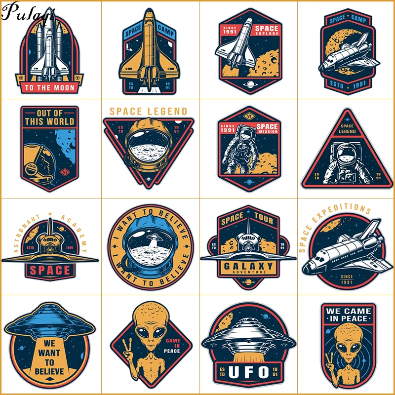 Виниловые Пластыри для космонавта Pulaqi аппликации из мультфильма утюжок одежды