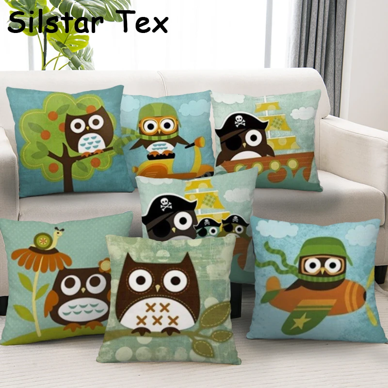 Набор подушек Silstar Tex с изображением совы для вождения животных декоративные