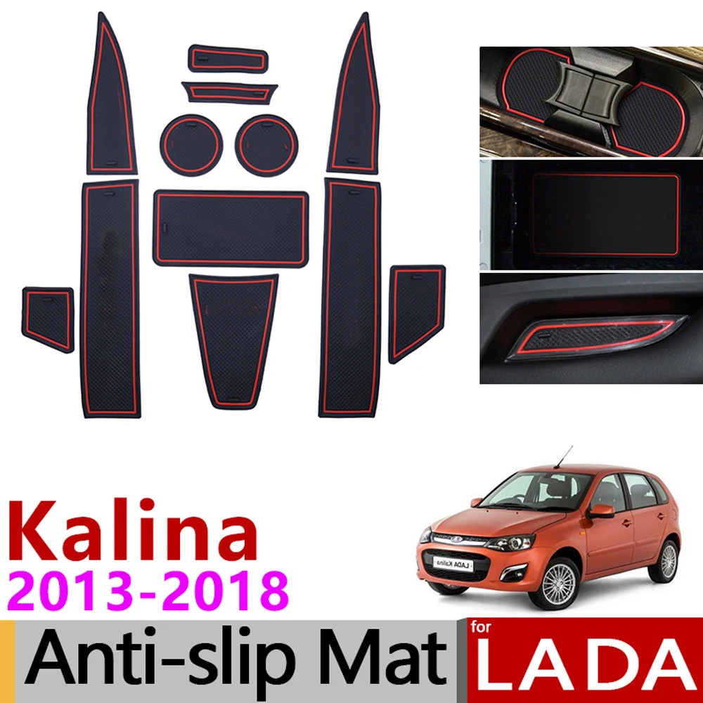 Противоскользящий резиновый коврик для канавки Lada Kalina II MK2 2013 2018 BA3 2192 2194
