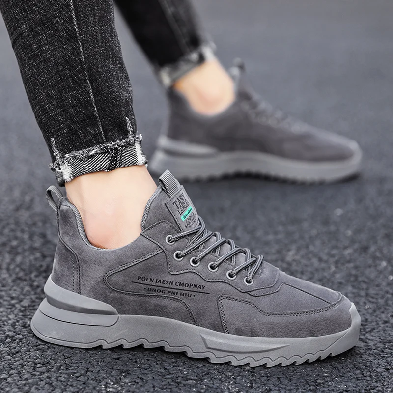 

New trendy brand white shoes Korean version of the trend of men's sports and leisure all-match board shoes trendy shoes