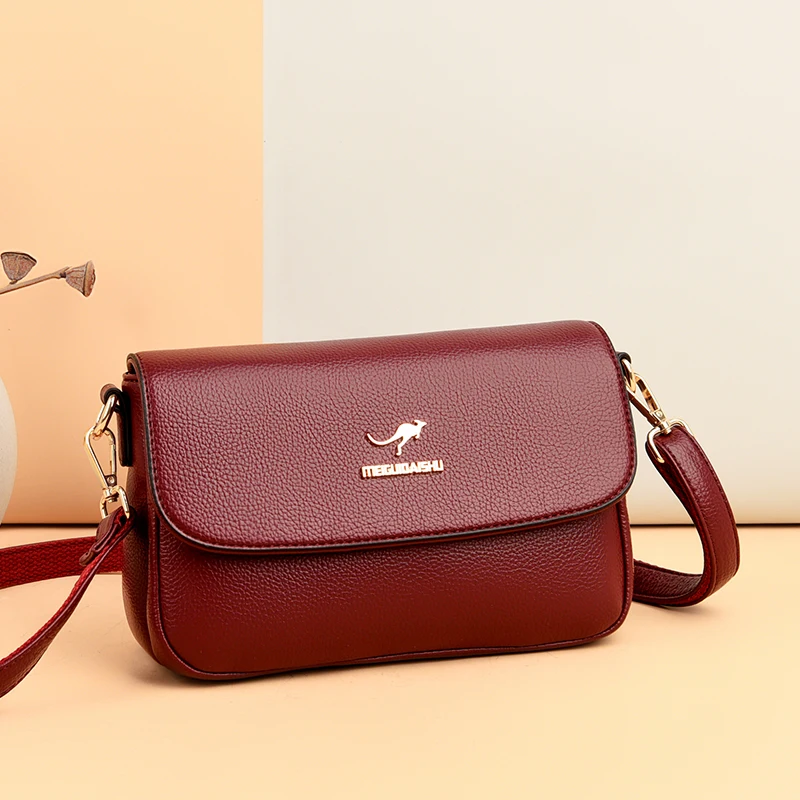 

Casual High Quality Pu Leather Square Bag for Women 2021 Simple Messenger Bag Luxury Designer Retro Ladies Handbags satchels