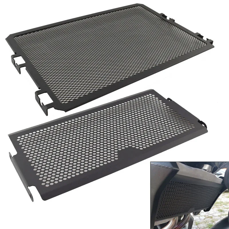 Защитная крышка переднего радиатора для решетки черная YAMAHA FZ07 Φ Moto Cage Tracer XSR 700 XSR700