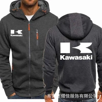 top quality kawasaki men zipper hoodie clothes fleece riding jackets sweatshirts coat hoodies sweatshirts men hoodies harajuku
