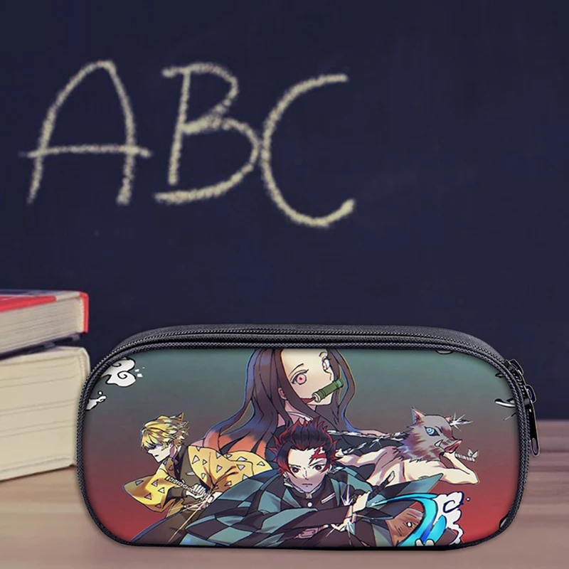 

Demon Slayer anime single-layer children's pencil case large capacity student stationery storage bag
