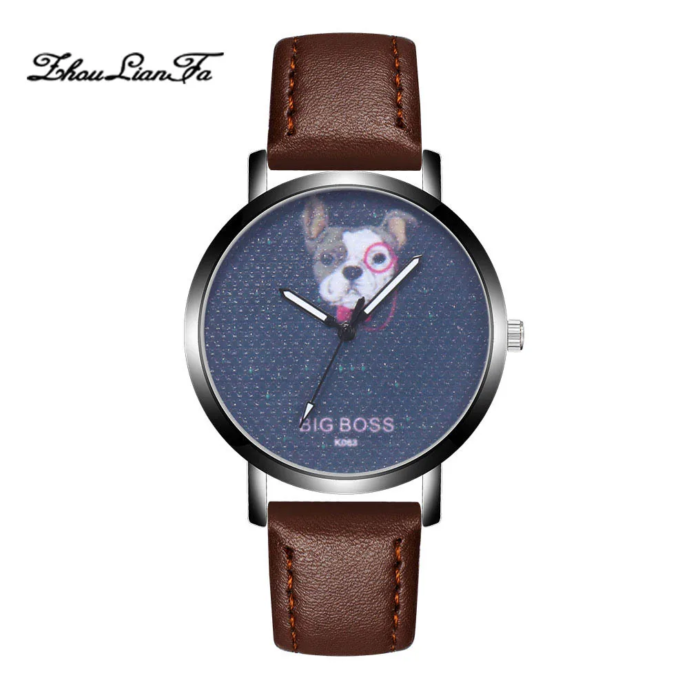Новая мода прекрасные собаки дизайн спортивные мужские часы кварцевые наручные