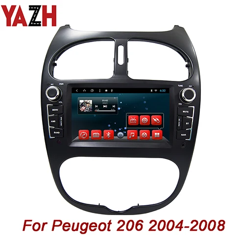 9.0 RAM 2GB ROM 32GB YAZH Android 9,0 Восьмиядерный gps Навигация dvd cd плеер для peugeot 206 FM радио 2002 2003 2004 2005 2006 2007 2008 стерео - Цвет: 9.0 RAM 2GB ROM 32GB