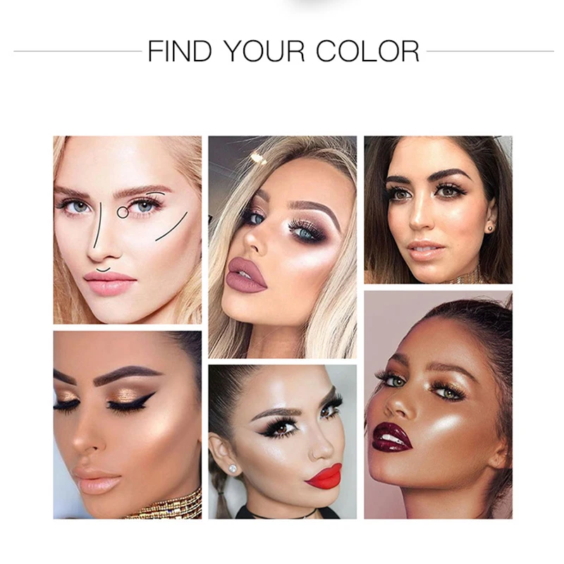 9 цветов макияж хайлайтер осветитель Контурирование осветлитель для лица