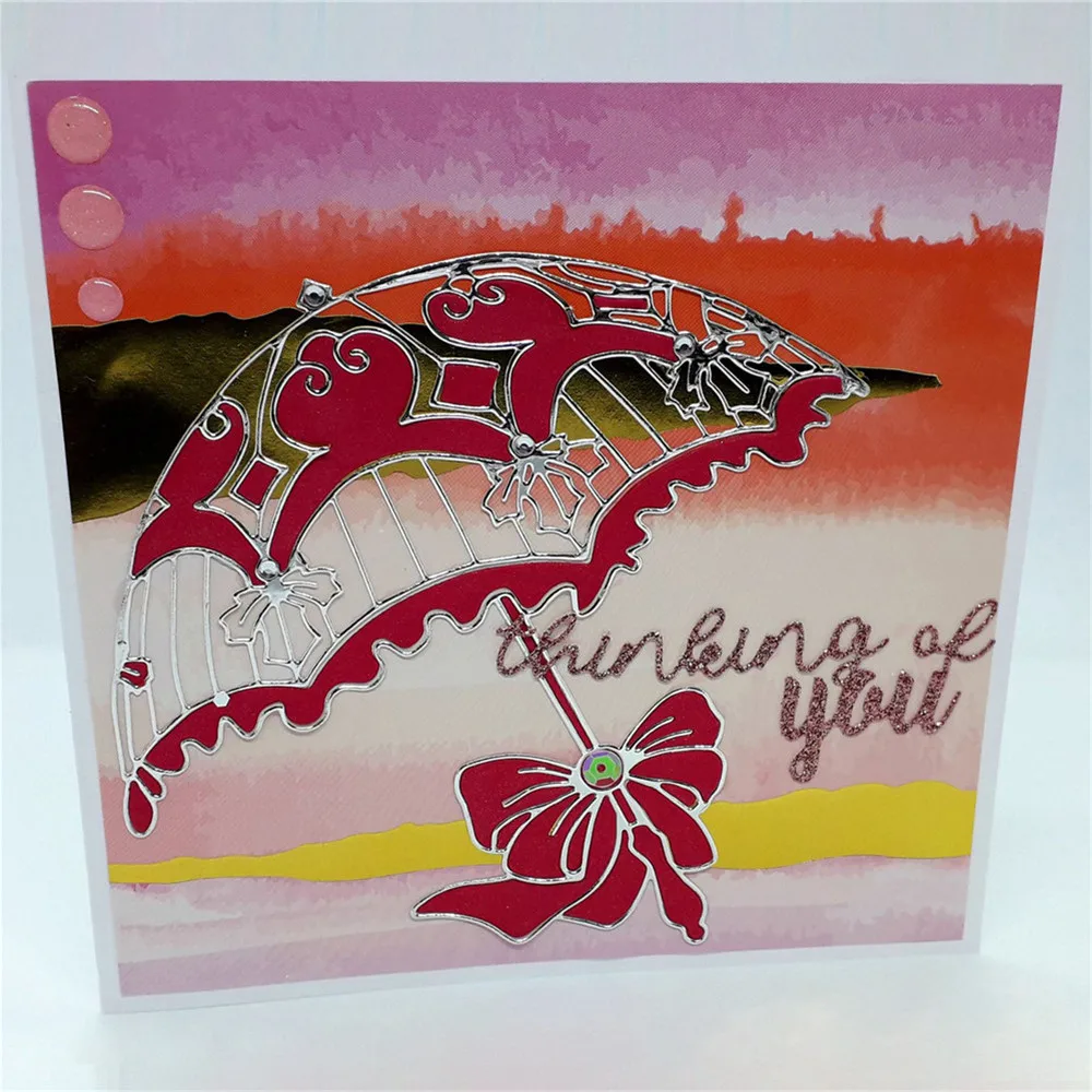 YaMinSanNiO лук штампы зонтик металлические режущие Новый 2019 для скрапбукинга альбом