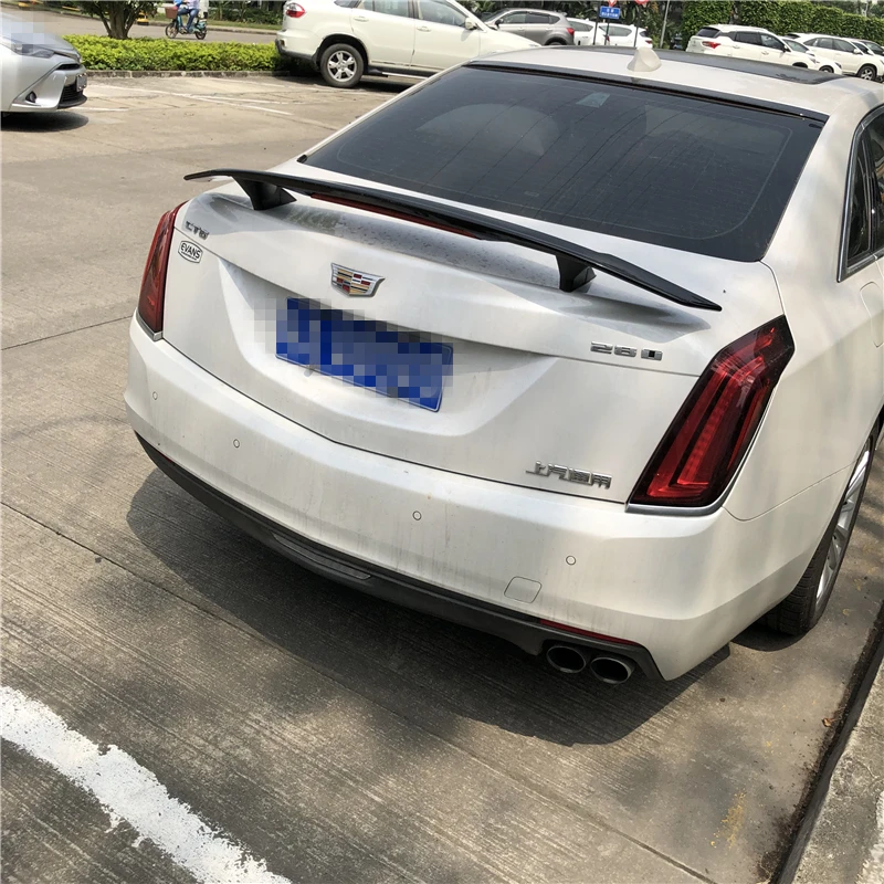 Для Cadillac CTS спойлер 2016-2018 TF ABS пластик Материал заднее крыло автомобиля Цвет