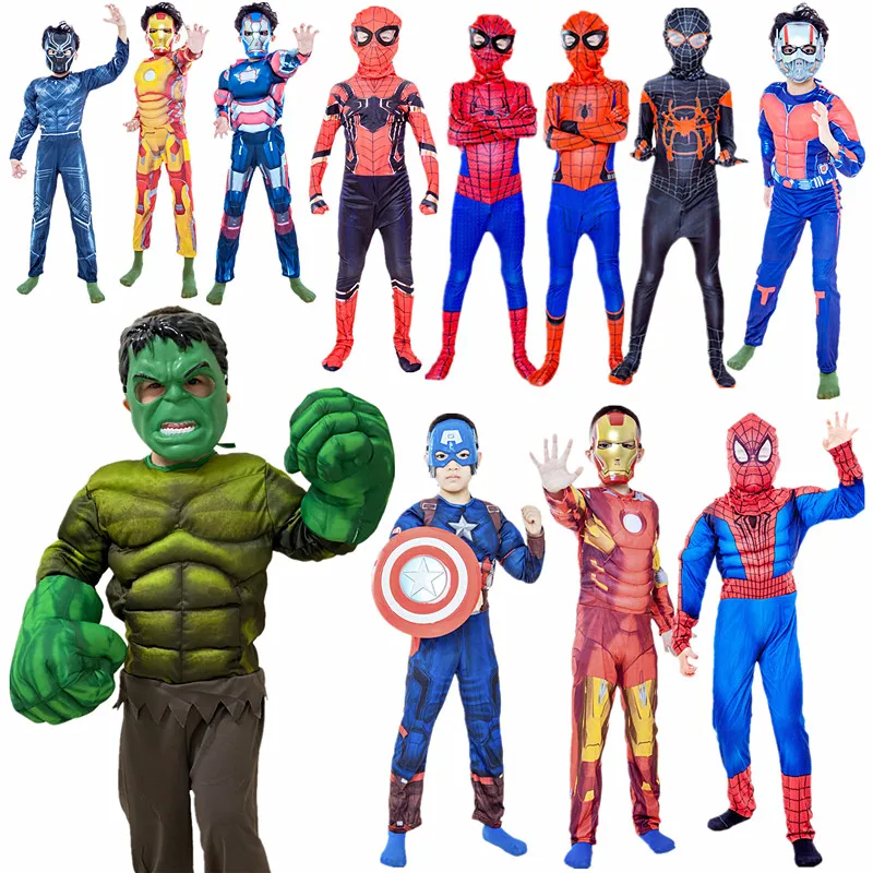Детский комбинезон Человек паук/Халк/Железный человек/Веном Веном мстители на