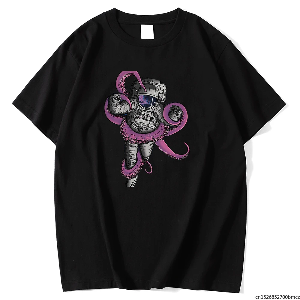 

SpaceWoWomen Astronaut With Octopus Tentacles Print Womens T Shirt Sport Quality Breathable Fashion Fit WoWomen Top