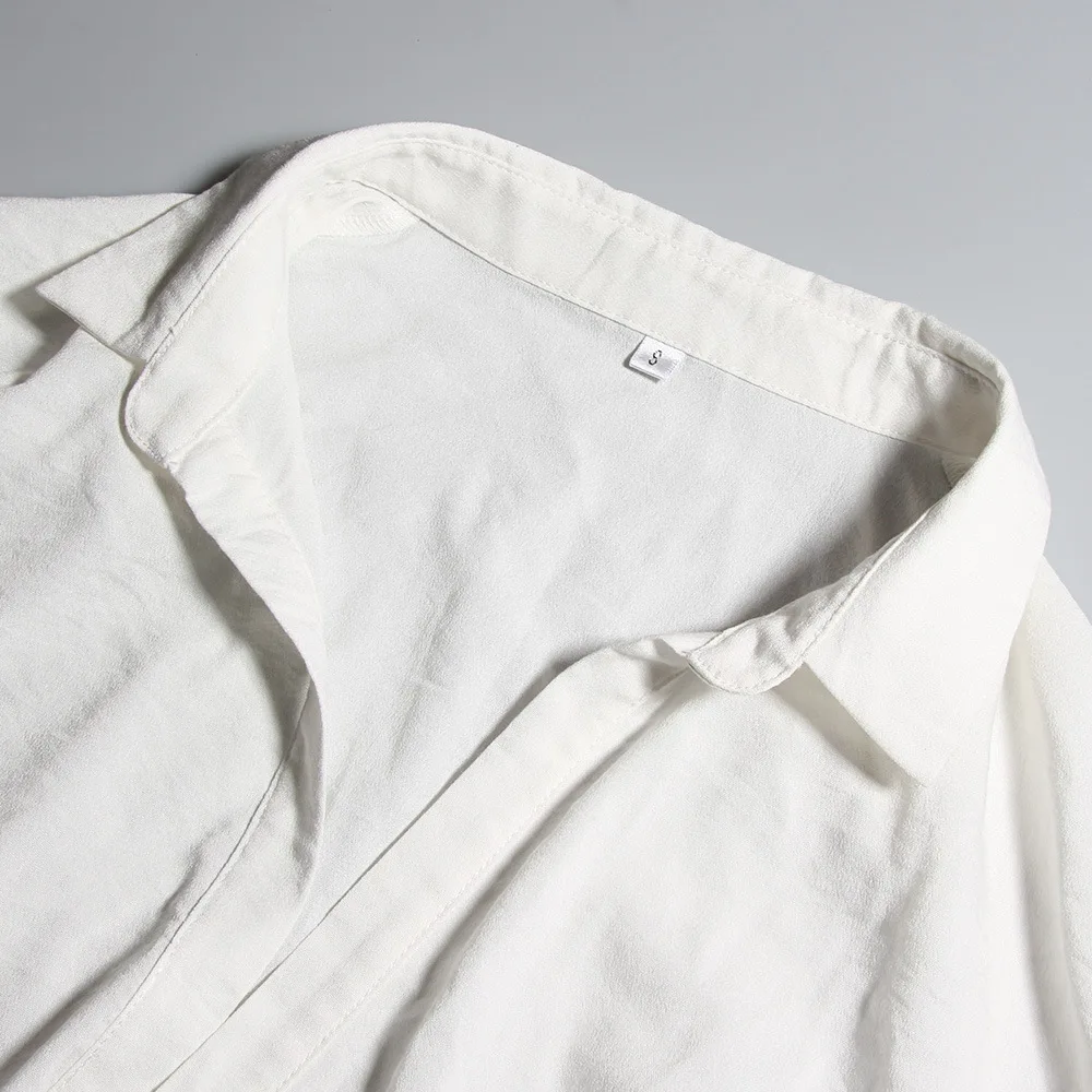 

Linen Sexy Draped Mini Shirt Dresses 2021 Elegant V-Neck Oversized Dress Wrap Ruched Shirts Dress Fashion Outfits 2021