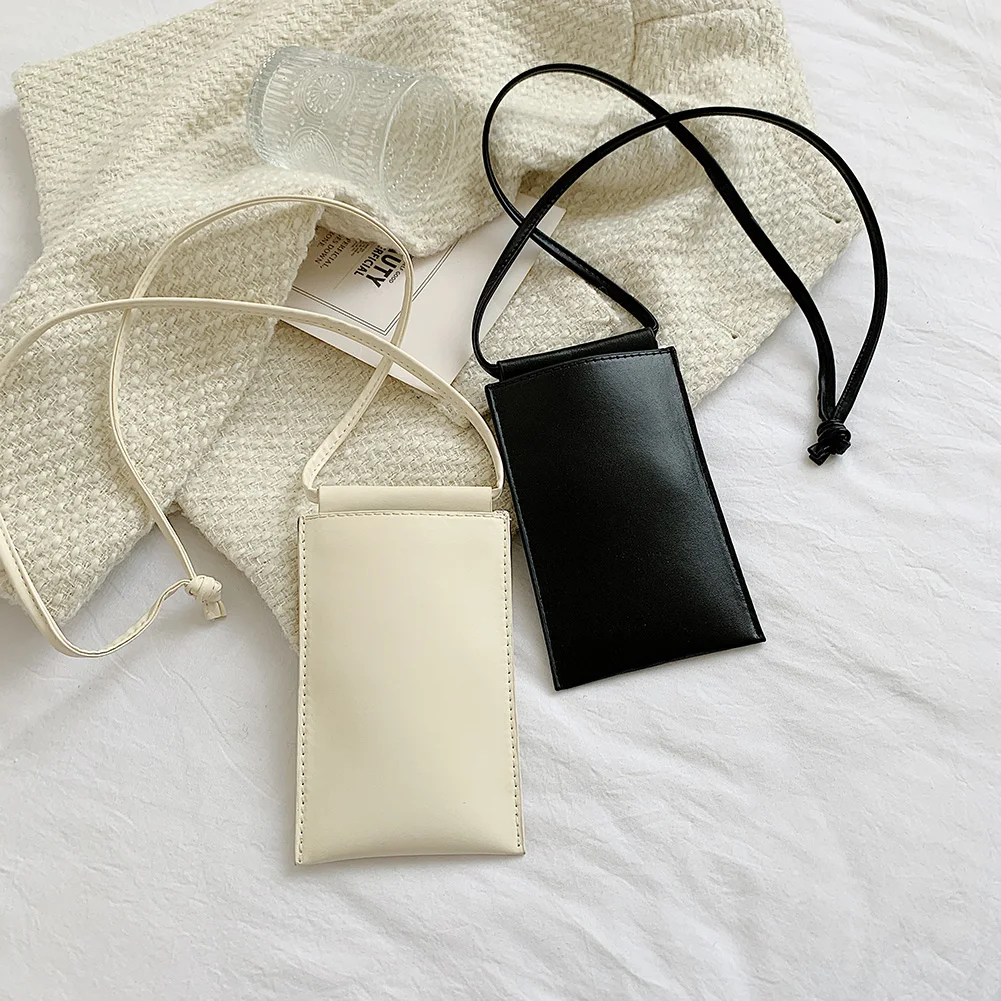

Fashion Women PU Leather Solid Color Shoulder Crossbody Messenger Bag Casual Ladies Mini Purse Handbags Mobile Phone Bags