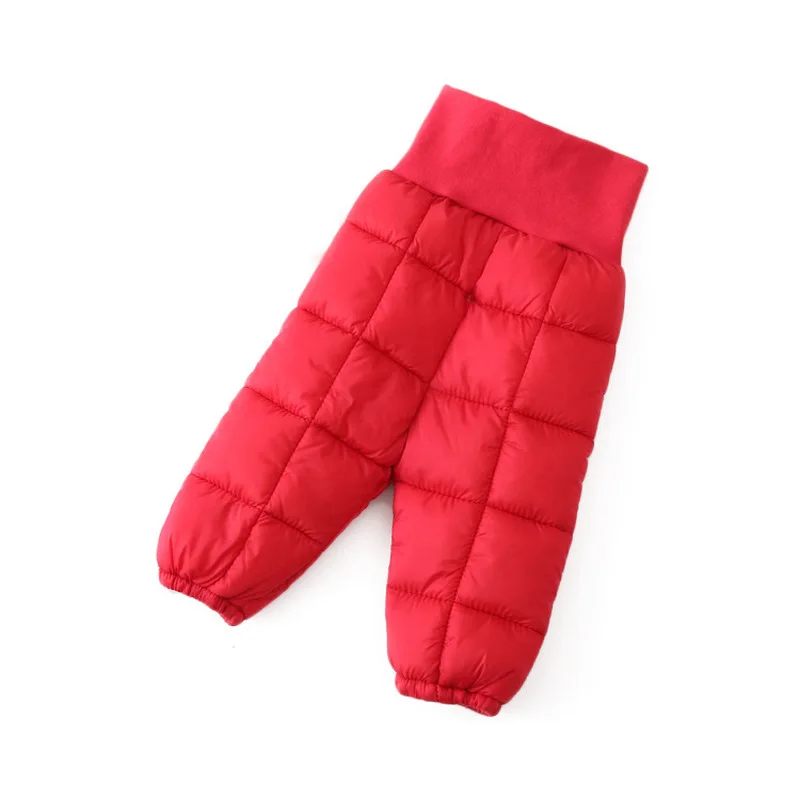 2019 штаны для маленьких девочек теплые пуховые Хлопковые Штаны малышей зимние