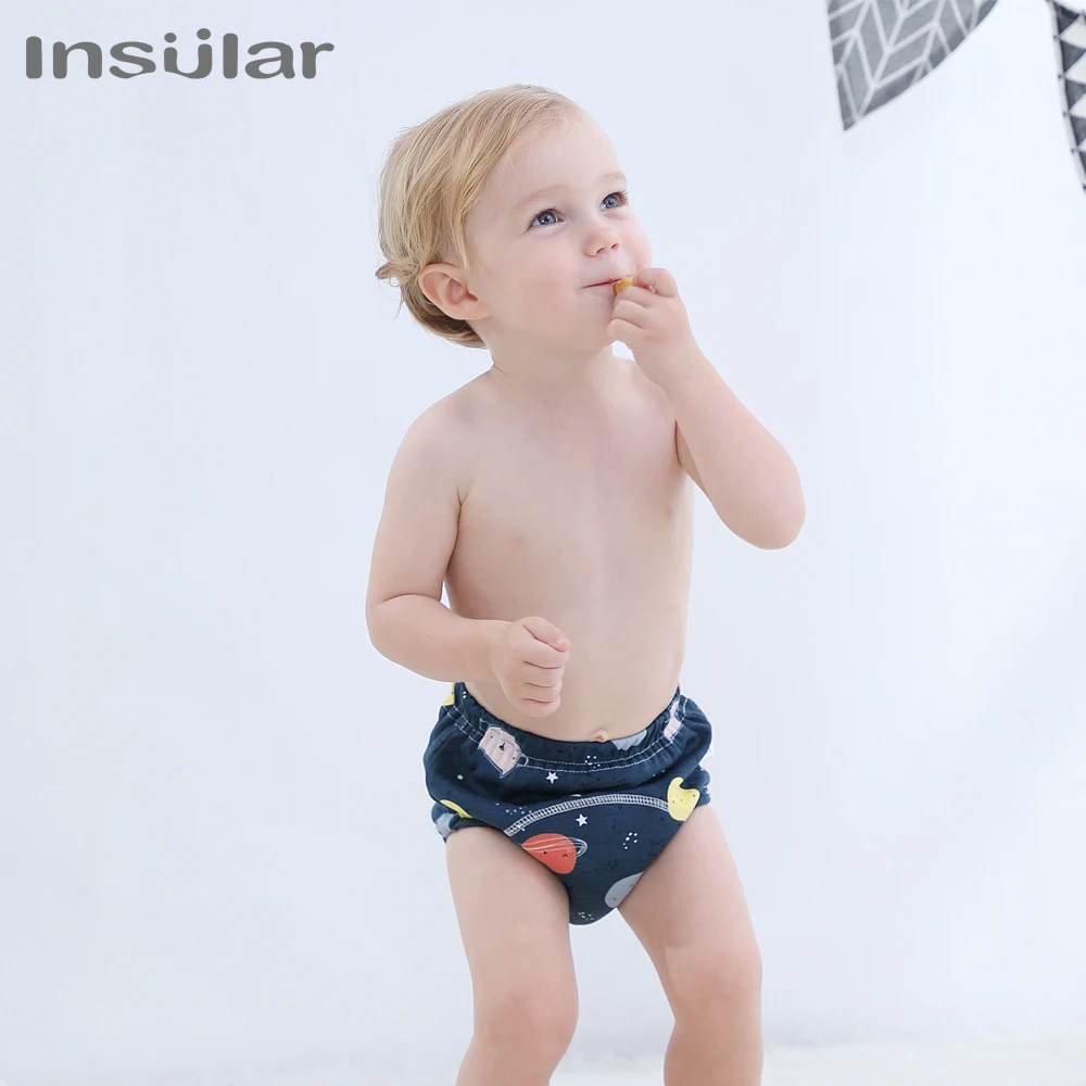 

Washable Baby Diapers Reusable Cloth Nappies Waterproof Newborn Cotton Diaper Cover For Children Training Pants Potty Underwear