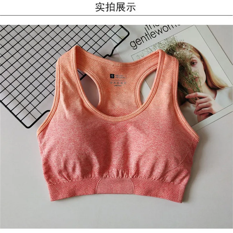 Для женщин бюстгальтер спортивная одежда пуш-ап спортивный Топ Мягкий