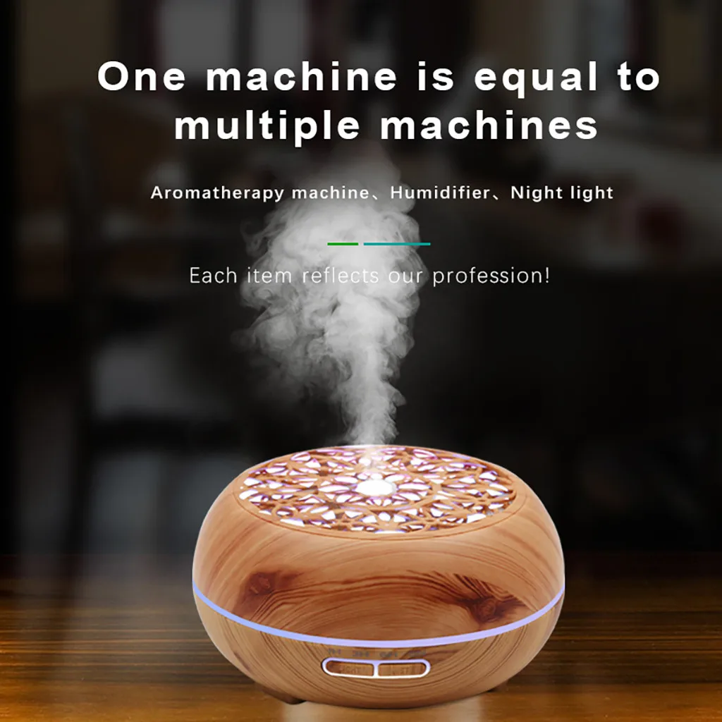 USB Электрический освежитель воздуха деревянный ультразвуковой увлажнитель