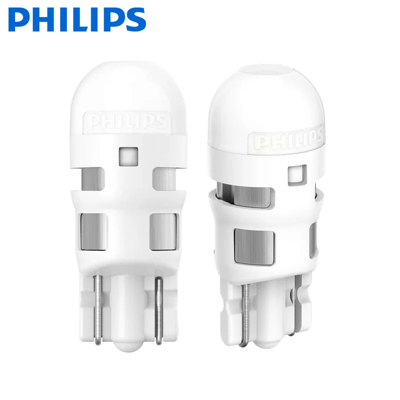 Philips T10 светодиодный 12V W5W 6000K 11961ULWX2 яркий сигнальный стильное Вождение Ultinon белый