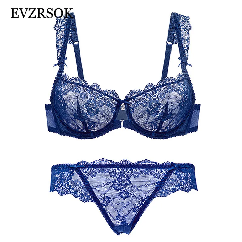 Привлекательный пикантный бюстгалтер Набор Плюс Размер C D чашка прозрачное