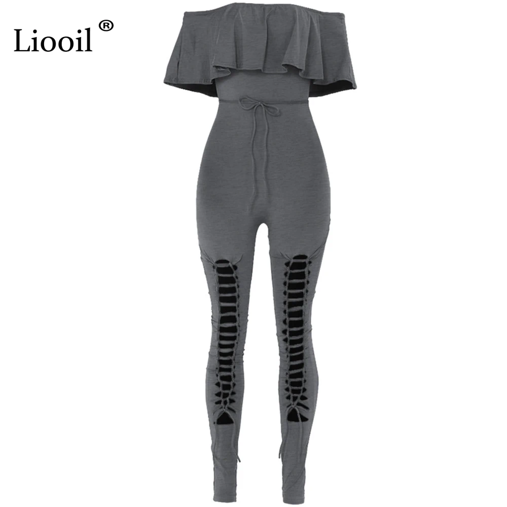 Liooil, стиль, женские комбинезоны с рюшами, короткий рукав, вырез лодочкой, черный комбинезон с вырезами, сексуальные комбинезоны, белый комбинезон