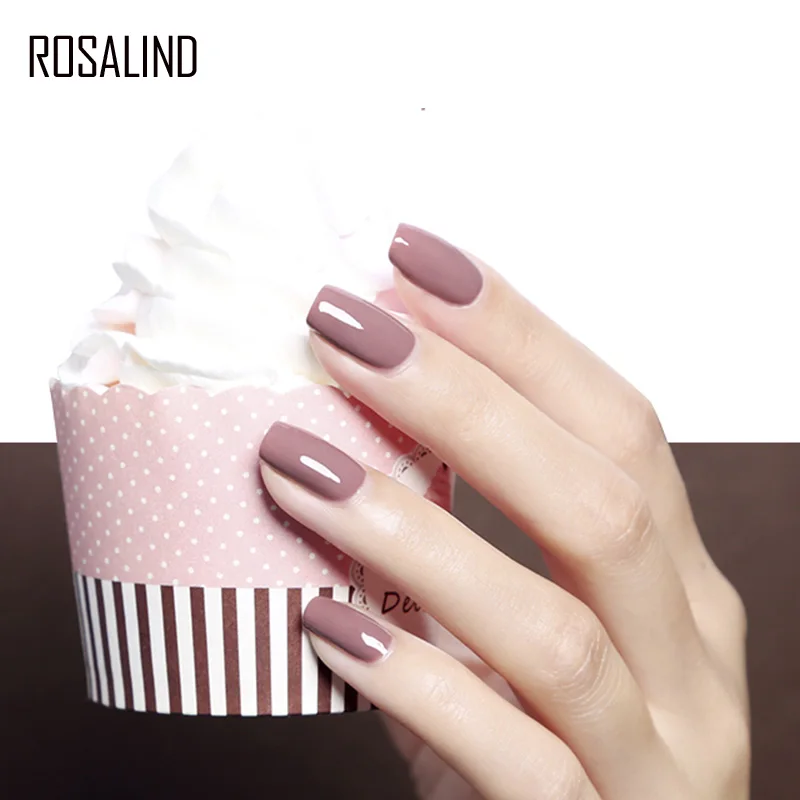 ROSALIND Гель-лак для ногтей Полупостоянный УФ-гель 8 мл гибридные Лаки отмачиваемый