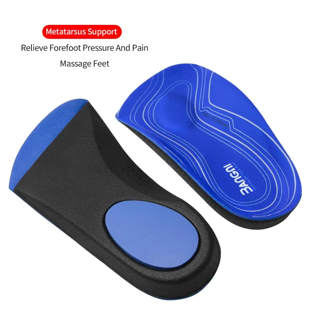 3ANGNI 3/4 Arch Support Flat Feet insoles Orthotic Inserts Orthopedic Shoes Insoles Heel Pain Plantar Fasciitis Men Woman