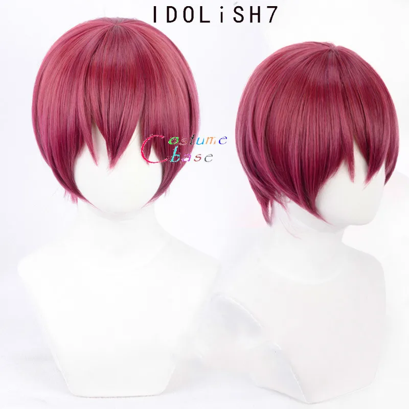 Idolish7 Inumaru Toma парик костюм вечерние термостойкие синтетические короткие красные