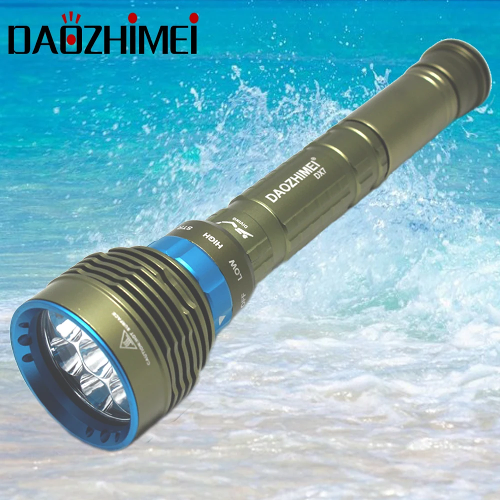 Online 8000LM High Power Professionelle Tauchen Taschenlampe XML-T6 L2 Tragbare Scuba Dive Taschenlampe 200M UnderwaterWaterproof 26650 Taschenlampe