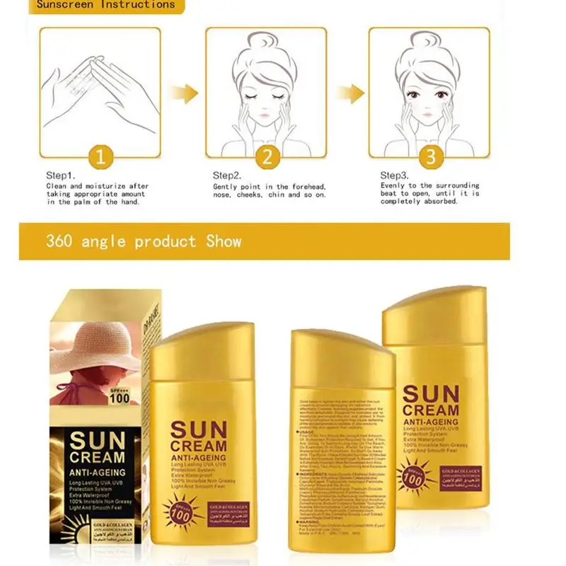 

Long Lasting Isolation Sun Protection Cream Oil-control Sunscreen Conceal Blemish Moisturizing Cream