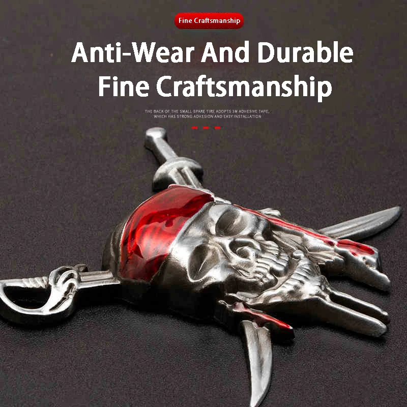 Металлическая 3d-наклейка с изображением пиратов и черепа для Bmw Mercedes Benz Skoda Suzuki Mazda