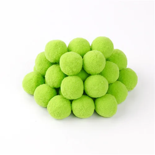 fruit green 8/10/15/20/25/30 мм помпон Искусственные цветы Материал мягкий помпон Пушистый Плюшевый мяч поделки своими руками помпоном домашний декор швейная фурнитура - Цвет: fruit green