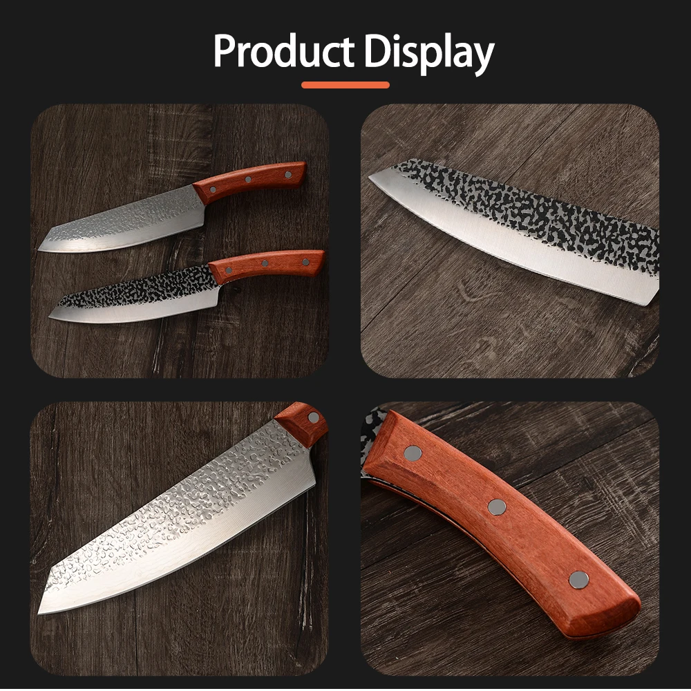 8 дюймов кованый нож для мясника Qing из высокоуглеродистой стали обвалочный