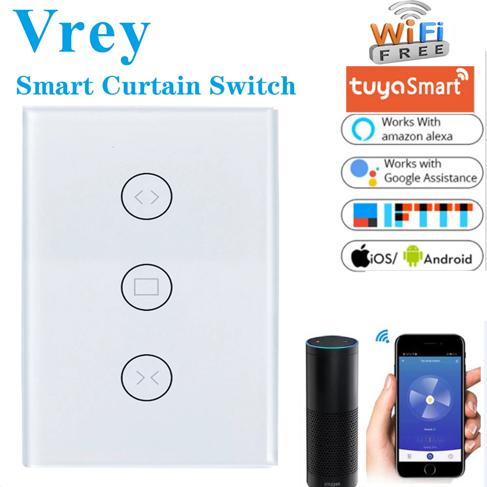 Умный переключатель для штор Tuya Smart life мотоциклетный выключатель занавесок с