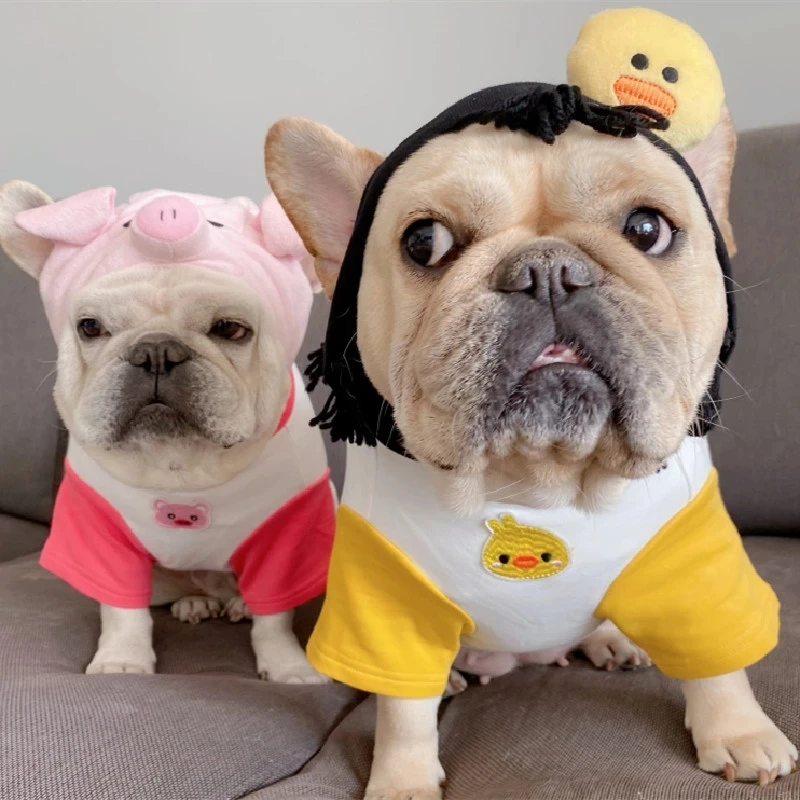 

Одежда для французского бульдога корги собаки йоркширского шнауцера, французского бульдога, зимний костюм для собаки, футболка, Пижама для ...