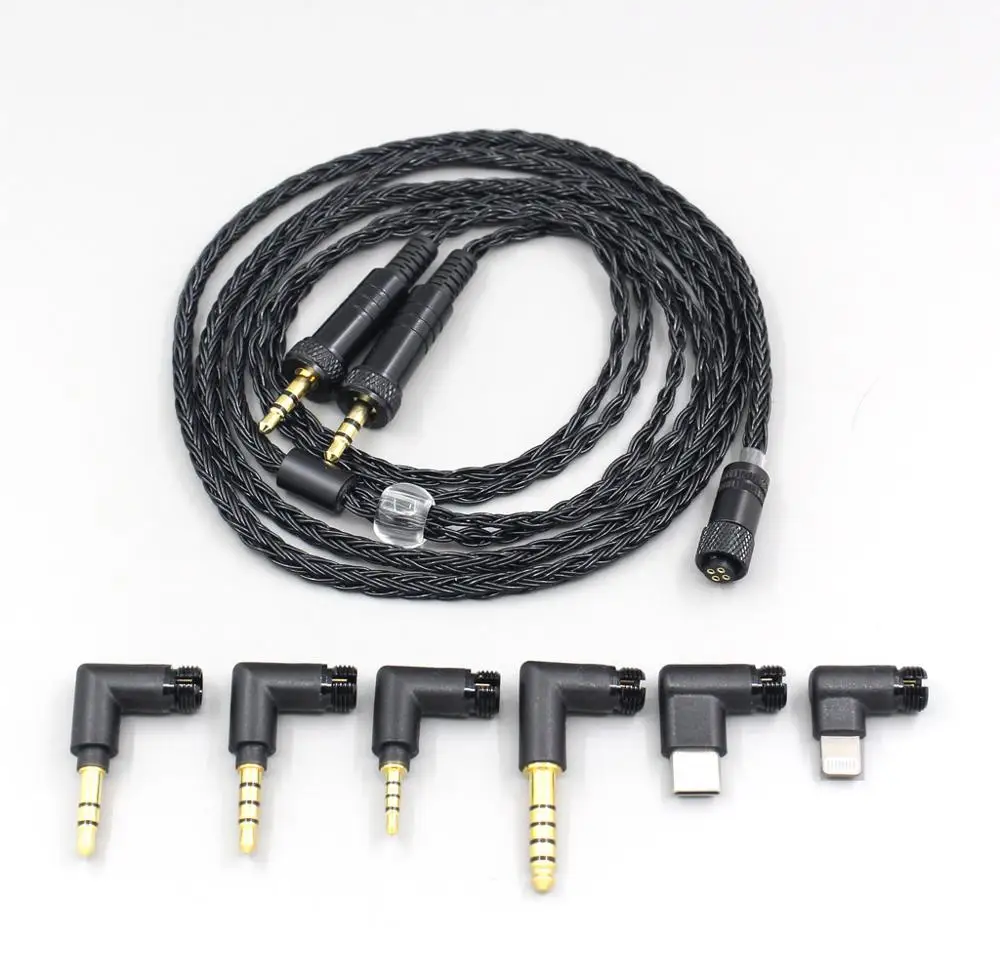 

LN006987 16 ядер Черный OCC Awesome все в 1 разъем кабель для наушников для Sony MDR-Z1R MDR-Z7 с винтом для фиксации