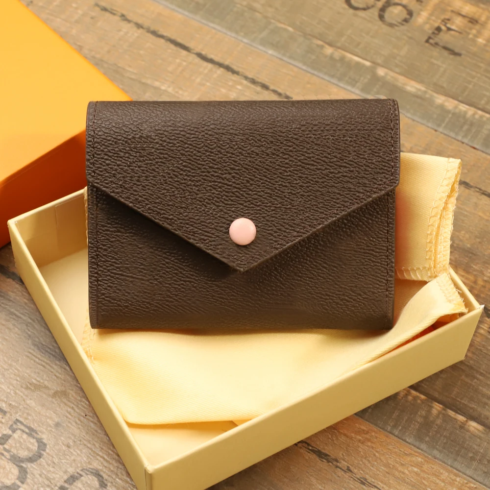 

Women's zero wallet, clip, high quality, leather wallet, dustproof package, free delivery with box