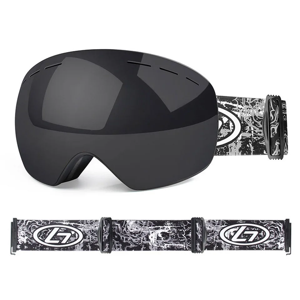 2021 лыжные очки двухслойные 24 цвета Защита от УФ излучения противотуманная