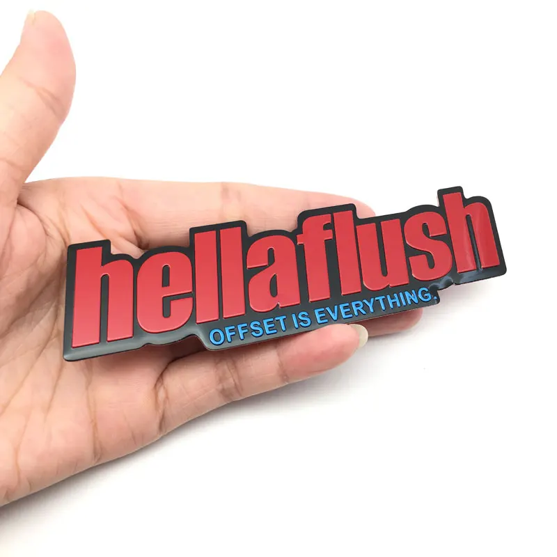 Car Styling 3D Aluminum Hellaflush Emblem Badge Truck Body Side For Toyota Honda Nissan Accessories Sticker Decals | Автомобили и