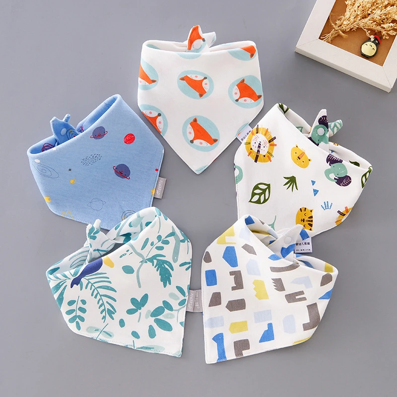 

New Baby Saliva Towel Baby Triangle Towel Children Cartoon Bib Bib Eat Pocket Baby and Baby Products Bibs for Babies Burp Cloth