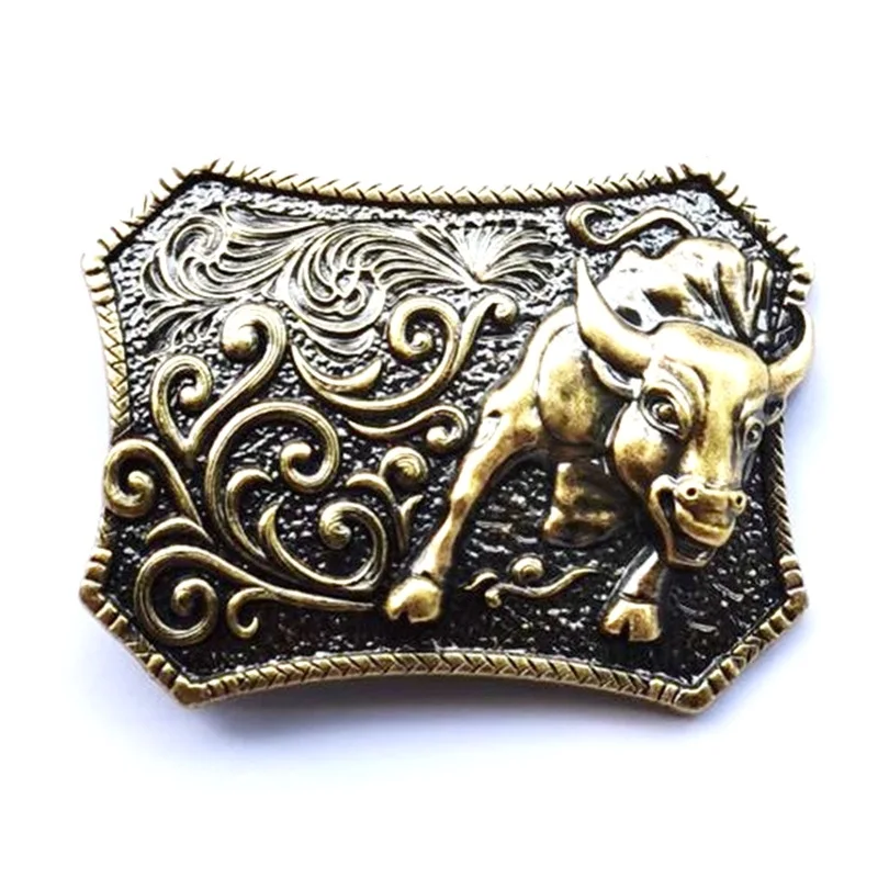 3d-пряжки для ремня в виде быка классические ковбойские тяжелые животные западном